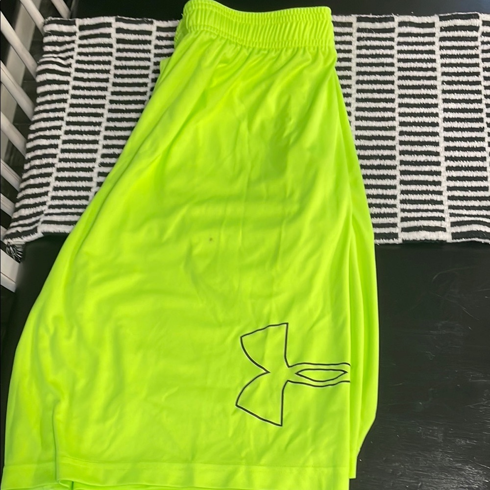 Under Armour Neon Yellow Athletic Shorts